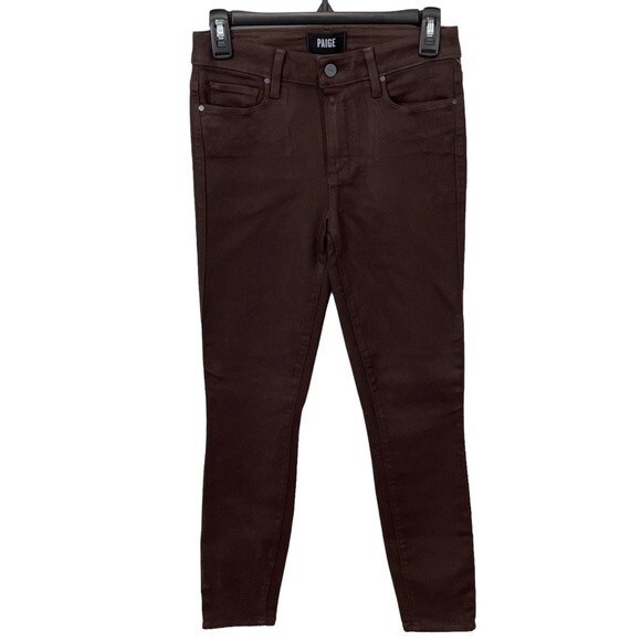 NEW Paige Hoxton Ankle - Chicory‎ Coffee Luxe Coating Size 26 - Picture 1 of 7